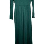 Dark Green Long Sleeved Maxi Dress Medium Photo 0