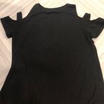 Six Fifty Black Cold Shoulder Knotted T Shirt Photo 5