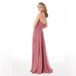 Mori Lee dusty rose pink formal chiffon dress Photo 1
