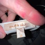 Under Skies  white & navy dress medium‎ Photo 4