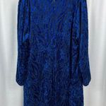 Torrid Blue Velvet Burnout At The Knee High Slit Dress Sz.26W NWT Photo 11