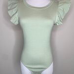 Celebrity Pink  Green Sage Bodysuit Sz Medium Photo 0