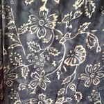 Soft Surroundings Navy Floral Print Cold Shoulder Maxi Dress Photo 4