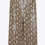 ZARA NEW Faux Leather Snake Print Slit Long Skirt Photo 2