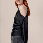 Modern Citizen - Peyton satin off shoulder asymmetrical long sleeve blouse NWOT Photo 4