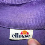 Women’s Vintage 90's Ellesse Big Logo Spell Out Sweatshirt Medium Purple Photo 4