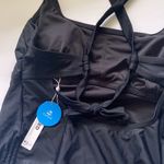 Cupshe NWT ‘Boho Rhapsody’ ruched black maternity one piece swimsuit, size XL Photo 10