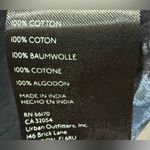 Free People We The Flower Patch Button Down Flowy Blouse Indigo Blue Combo XS Photo 8