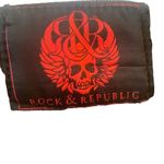 Rock & Republic Pre Owned Women’s  Poison Denim Jean Mini Skirt Sz 6 Classic Goth Photo 7