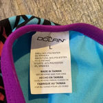 Dolfin Dolphin multicolored bikini top Size large Swim Beach Vacation Photo 3