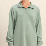 Double Zero Half Zip Scuba Mini Dress Photo 0