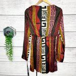 Pretty Little Thing NWT Chocolate Brown Aztec Plunge Split Mini Dress Size 6 Photo 9