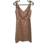 J.Crew  Linen Blend Sleeveless Zip Back with Snap Bow Classic Midi Dress Womens 0 Photo 7