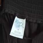 Kona Sol Tie Waist Beach Pool Cover Up Pants Black Medium Photo 2