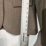 Alex Marie Wool Blend Blazer Jacket Houndstooth Plaid Shoulder Pads Size 10 Photo 5