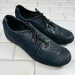 Munro  American Sydney Blue Suede Leather Metallic Lace Up Shoes Womens Size 7.5N Photo 0