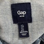 Levi's Gap Women's Size L Med Blue Denim Button Front Distressed Jacket Photo 1