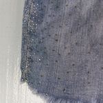 Metro M Cotton Light Wash Sparkle Denim Jeans Mini Skirt Photo 6