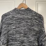 Aerie OFFLINE by Quarter Zip Pullover Top Gray & White Space Dye Women's Medium Photo 4