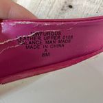 Nine West Vintage NWFurgus Fuchsia Patent Slingback Peep Toe Platform Heels 8M Photo 6