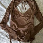 Almost Famous  Tan Long Sleeve Top Photo 0