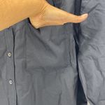 DKNY  boxy oversized button Down cropped black minimalist career ware office chic Photo 2