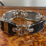 Bronze Milor Italy Pave Black Crystal Bracelet Photo 0