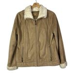 Johnston & Murphy Light Tan Faux Suede Penny Lane Jacket S Photo 0