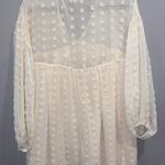 Entro Cream Swiss Dot Dress Photo 1