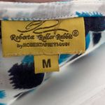 Roberta Roller Rabbit  Blue Green Dotted Tunic Medium Photo 4