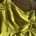 Mac Duggal Green High Low One Shoulder Flowy Gown, Size 8, $258 Photo 7