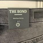 BLANK NYC The Bond Midrise Dark Gray Distressed Raw Hem Skinny Jeans Size 24 NWT Photo 3