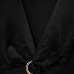 ZARA Ring Trim Satin Effect Long Sleeve Blouse Photo 1