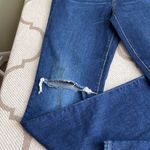 Old Navy  High Rise O.G. Straight Adley dark wash ripped knee jeans, size: 8 tall Photo 14