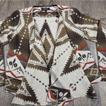 Shyanne  Open Drape Blanket Jacket Cardigan Sweater Southwestern Medium Photo 0