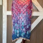 Colorful Mermaid Print Coverup. Fits Sizes XL Photo 2
