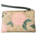 Coach  Pink Rose Floral Wristlet Wristlet Purse F26291 Photo 1