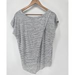 Athleta Stripe Breezy Crossback Tee Black White Striped XL Modal Poly Blend Photo 3