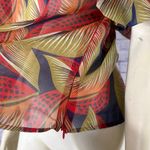 CQ by CQ  Multicolored top with big Puff sleevse size large Photo 8