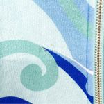 NWT Hill House The Allie Kaleidoscope Zip Up Printed Hoodie XS Blue Photo 4