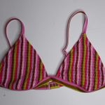 Aerie Women's Smocked Triangle Bikini Top Size XL Photo 3