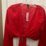 Wild Fable FINAL MARKDOWN  flocked tie front shrug medium Nwt Photo 0