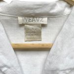Vintage WEAVZ Linen Cut Work Sleeve Top White Size L Photo 1
