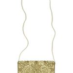 Vintage 80s 90s Gold Yellow Beaded Clutch Shoulder Bag Evening Glam Formal Photo 2