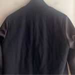 Maje Woman Satin-paneled Wool-blend Coat Black Photo 11