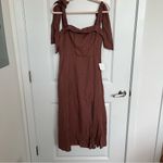 Altar'd State NEW Altar’d State Brown Midi Dress Size Large NWT Photo 4