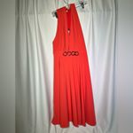 Halston Heritage  Coral Sleeveless Asymmetrical dress | 10 NWT Photo 11