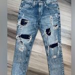 Big star Women’s Vintage Vibe Distressed Ripped Hole Jeans Waist Size 27 Photo 0