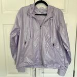 Zyia NWOT  Lilac Shine Bomber Jacket Size L Photo 1