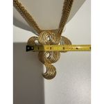 Vtg Gold Tone Statement Swirl Pendent Necklace Youghlani Youghlr ? 25" Photo 7